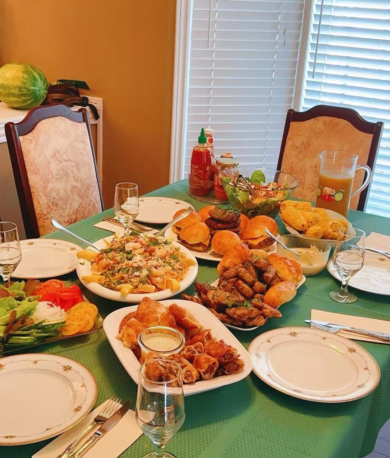 A delicious homemade dinner